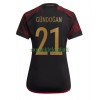 Maillot de Supporter Allemagne Ilkay Gundogan 21 Extérieur Coupe du Monde 2022 Pour Femme